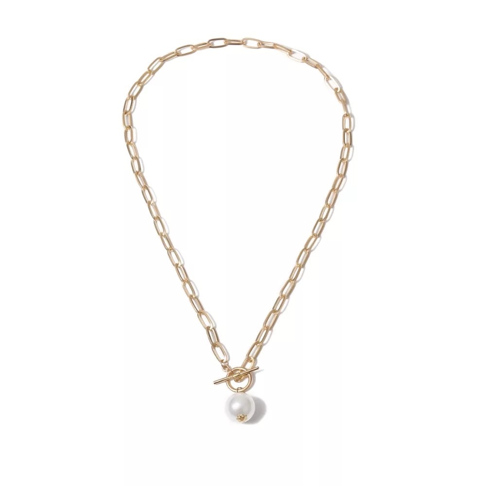3/$30 💛 Faux Pearl Chain Necklace - Picture 4 of 7